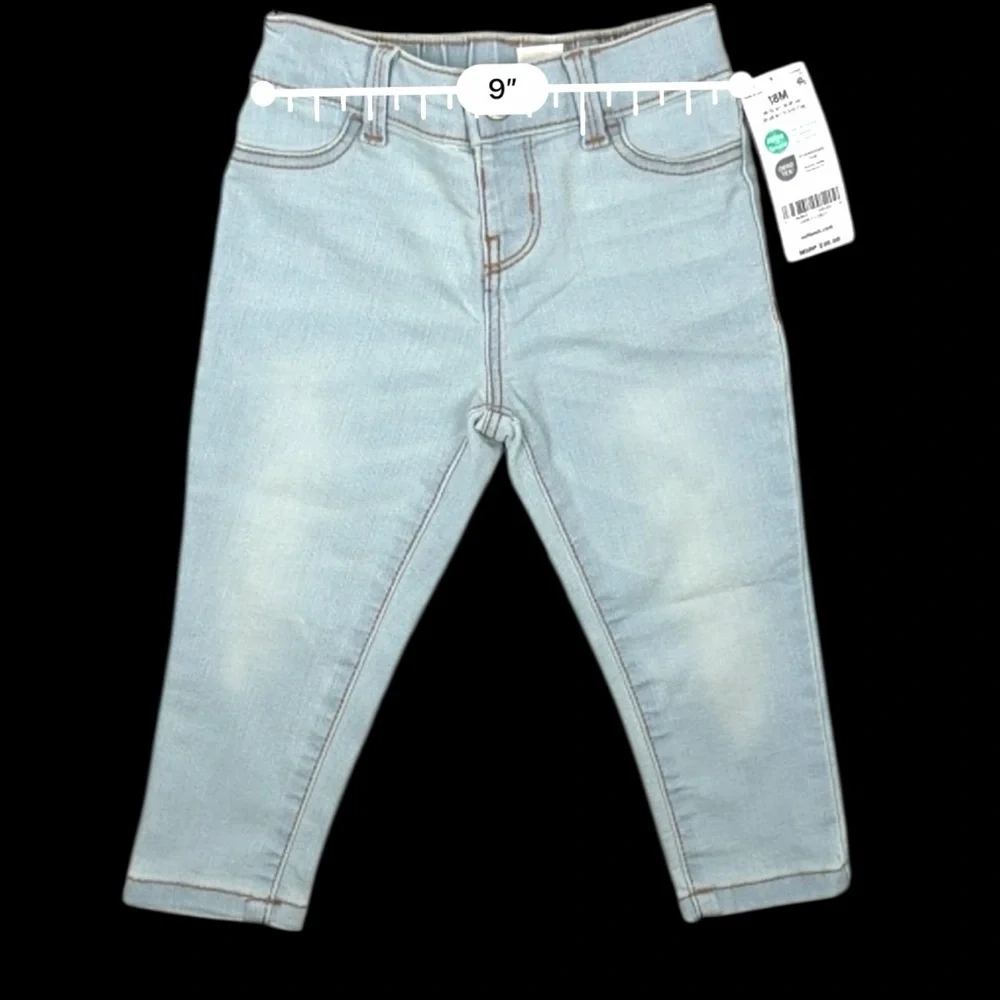 OshKosh B’gosh by Carter’s Baby Girl Jeans 18M Light Wash – Brand New with Tags - Picture 13 of 16
